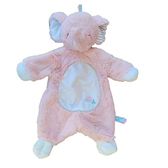 Baby Lovey Elephant Plush Pink Unstuffed Body Douglas Comfort Security Blanket - Picture 1 of 9